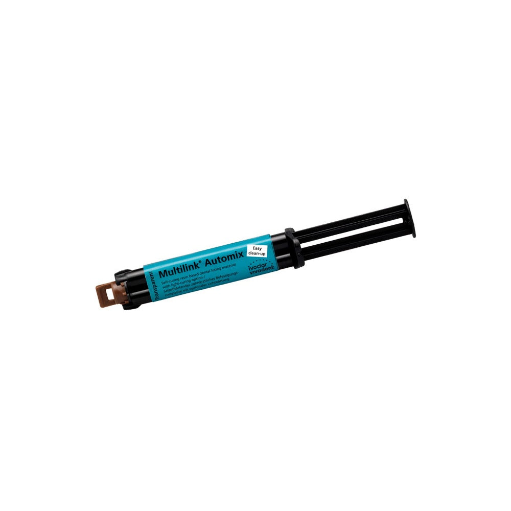 Ivoclar Vivadent 615216 Multilink Automix Easy Universal Resin Cement Syringe Transparent EXP May 2026 Ivoclar Vivadent 615216 Multilink Automix Easy Universal Resin Cement Syringe Transparent EXP May 2026